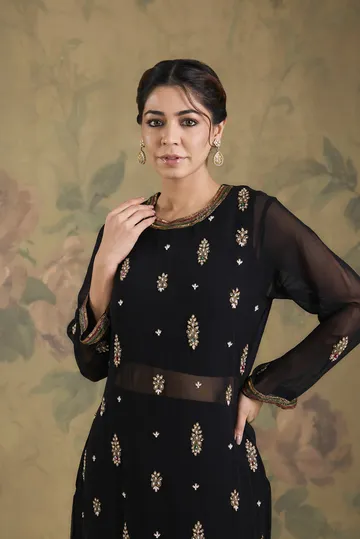 Georgette Fabric Coordset With Stone Work image 6