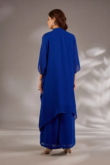 Kaftan in georgette base with sequins hand embroidery. image 2