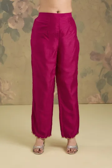 Silk Kurta Set With Handwork image 4